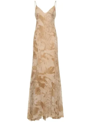 Blumarine   Printed viscose long dress 