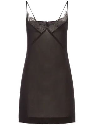 Blumarine   Wool gauze mini dress 