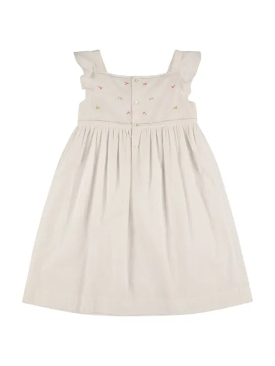 Bonpoint   Embroidered cotton poplin dress 