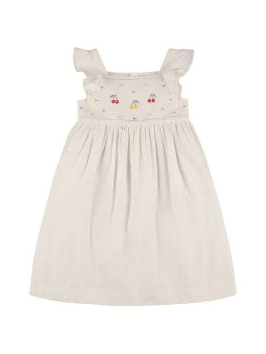 Bonpoint   Embroidered cotton poplin dress 