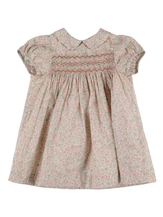 Bonpoint   Joyeuse smocked cotton dress 