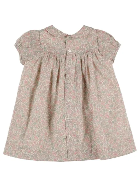 Bonpoint   Joyeuse smocked cotton dress 