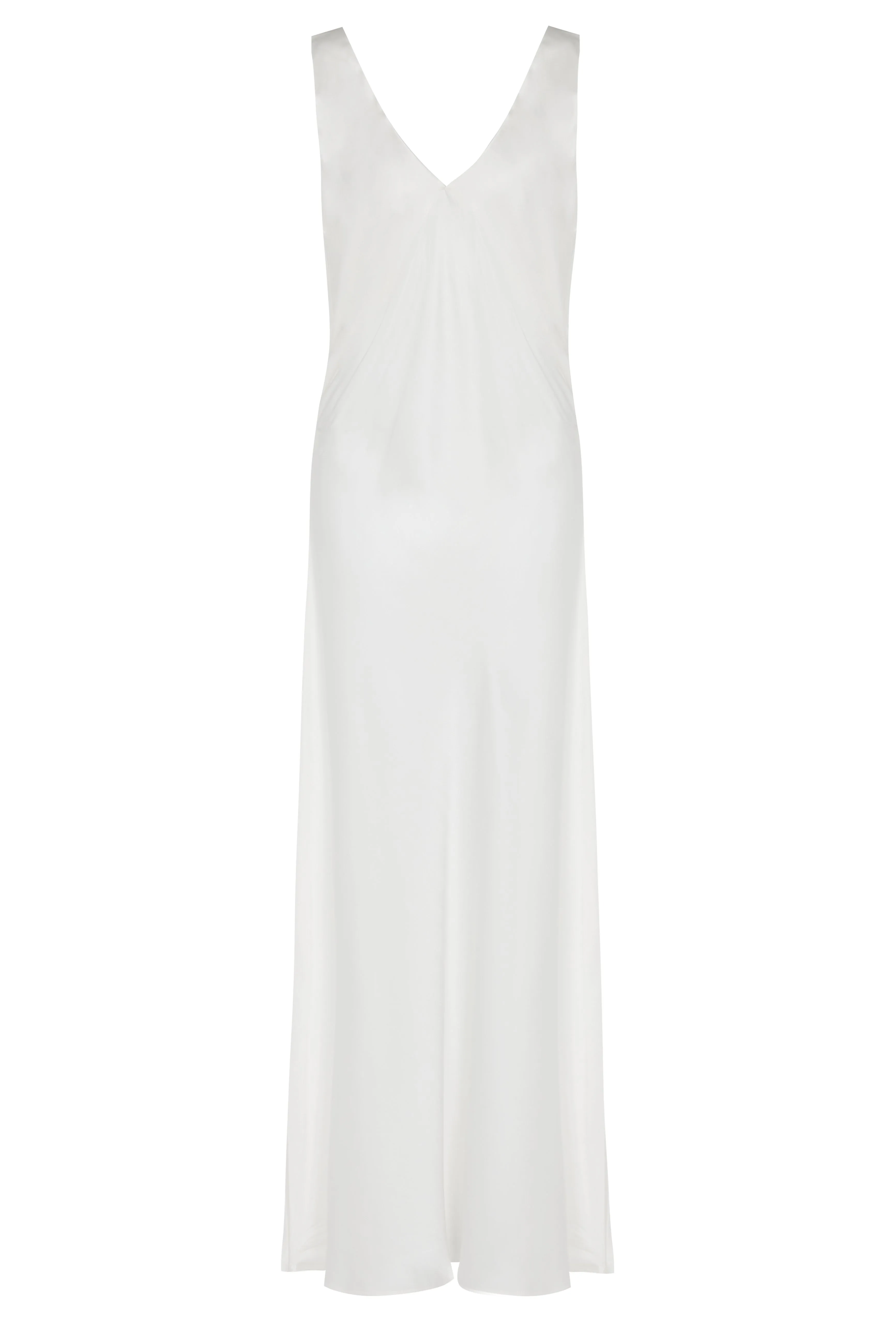 Bordeaux Dress Ivory Heavy Silk Satin