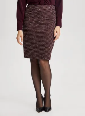 Bouclé Pencil Skirt