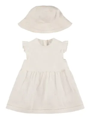 Chloé   Cotton poplin dress &amp; hat 