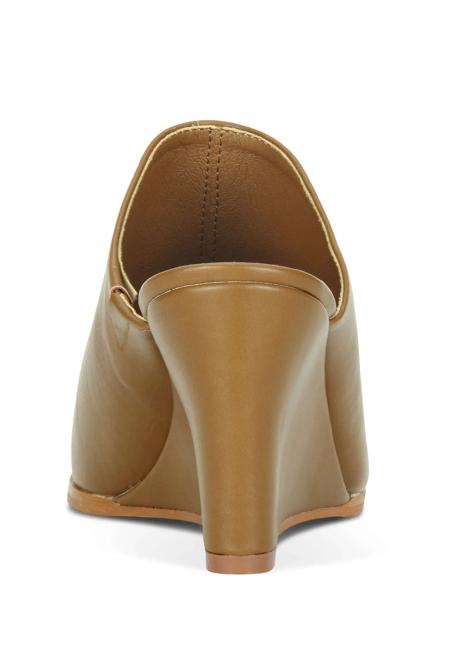 Closed Toe Mule - Cognac