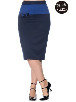 COLOUR BLOCK PENCIL Skirt