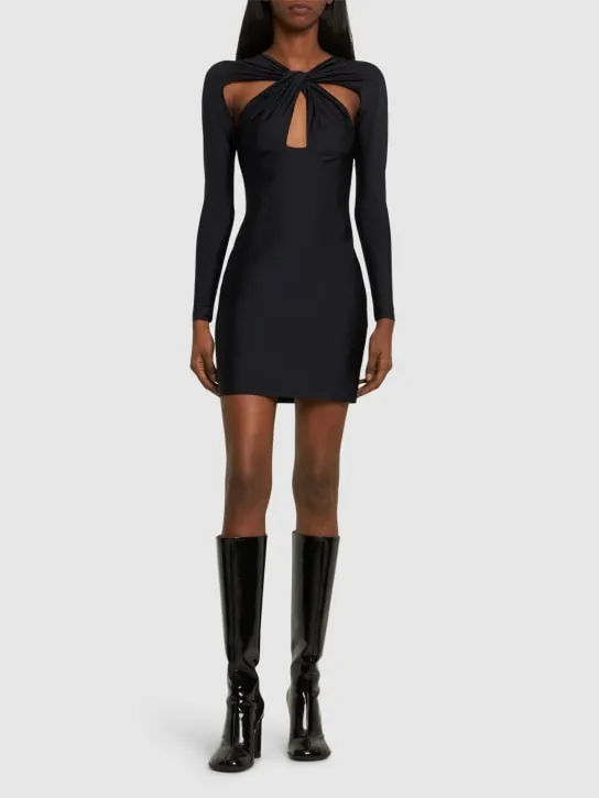 Coperni   Twisted cutout jersey mini dress 