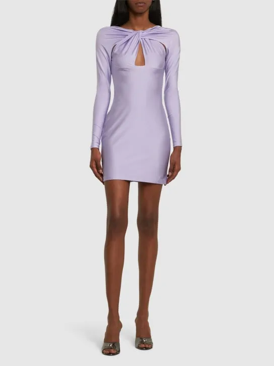 Coperni   Twisted cutout jersey mini dress 