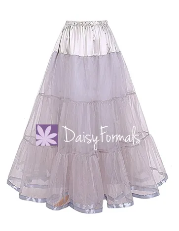 DaisyFormals Ankle Length Bridal Wedding Long Dress Slips,14 Colors (PT003)