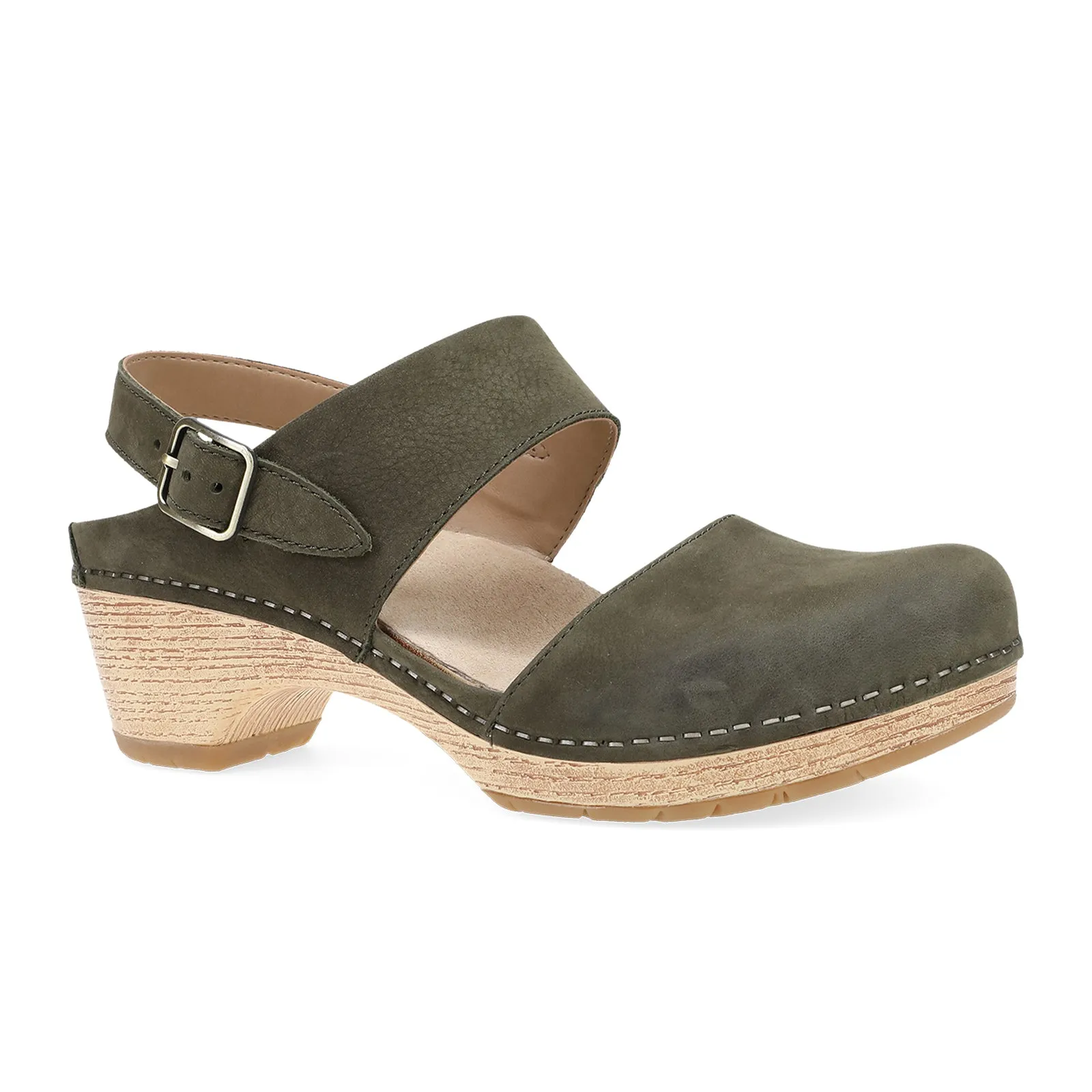 Dansko Lucia Heeled Sandal (Women) - Ivy Milled Nubuck