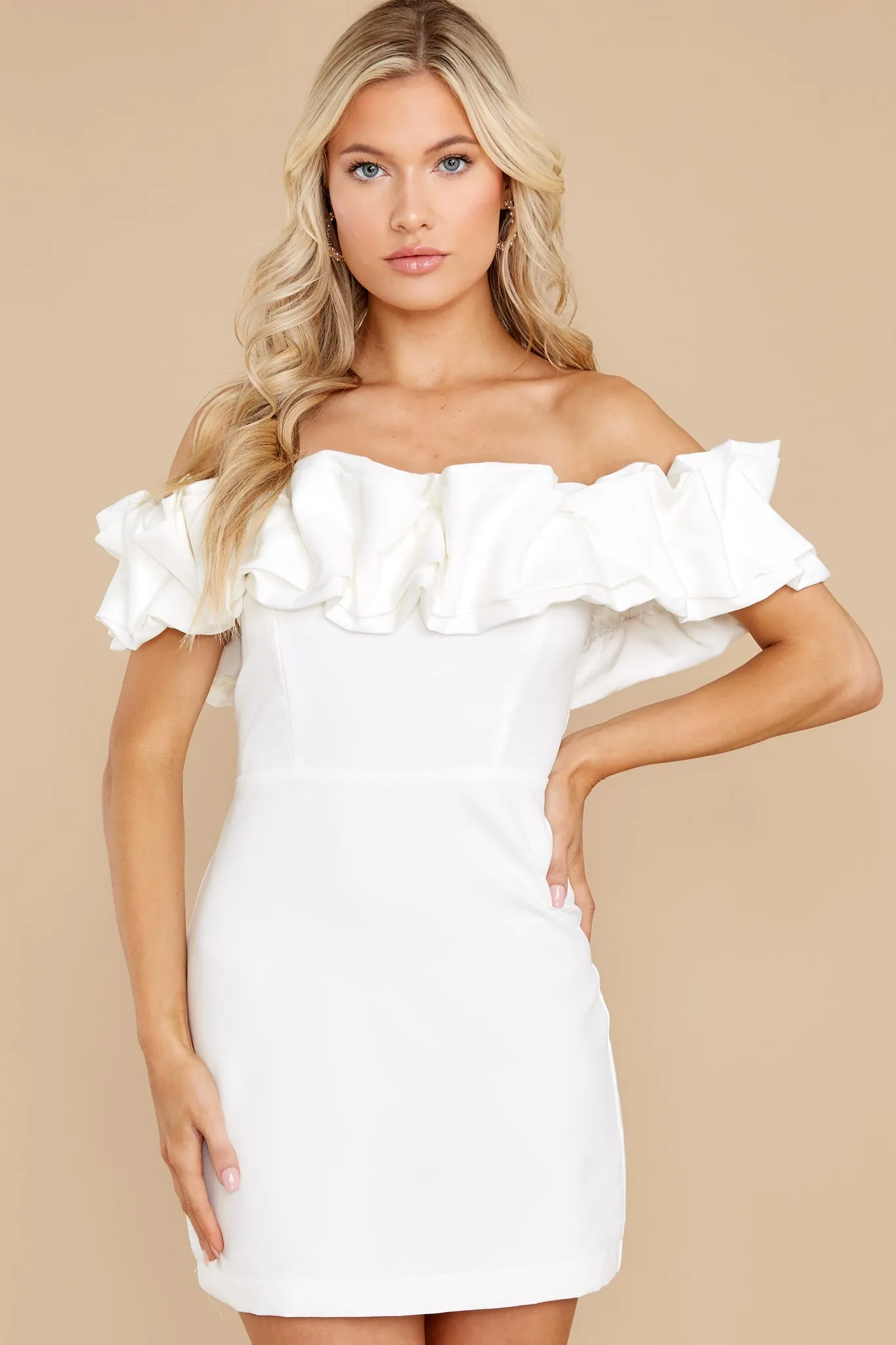 Elegant Sass White Dress