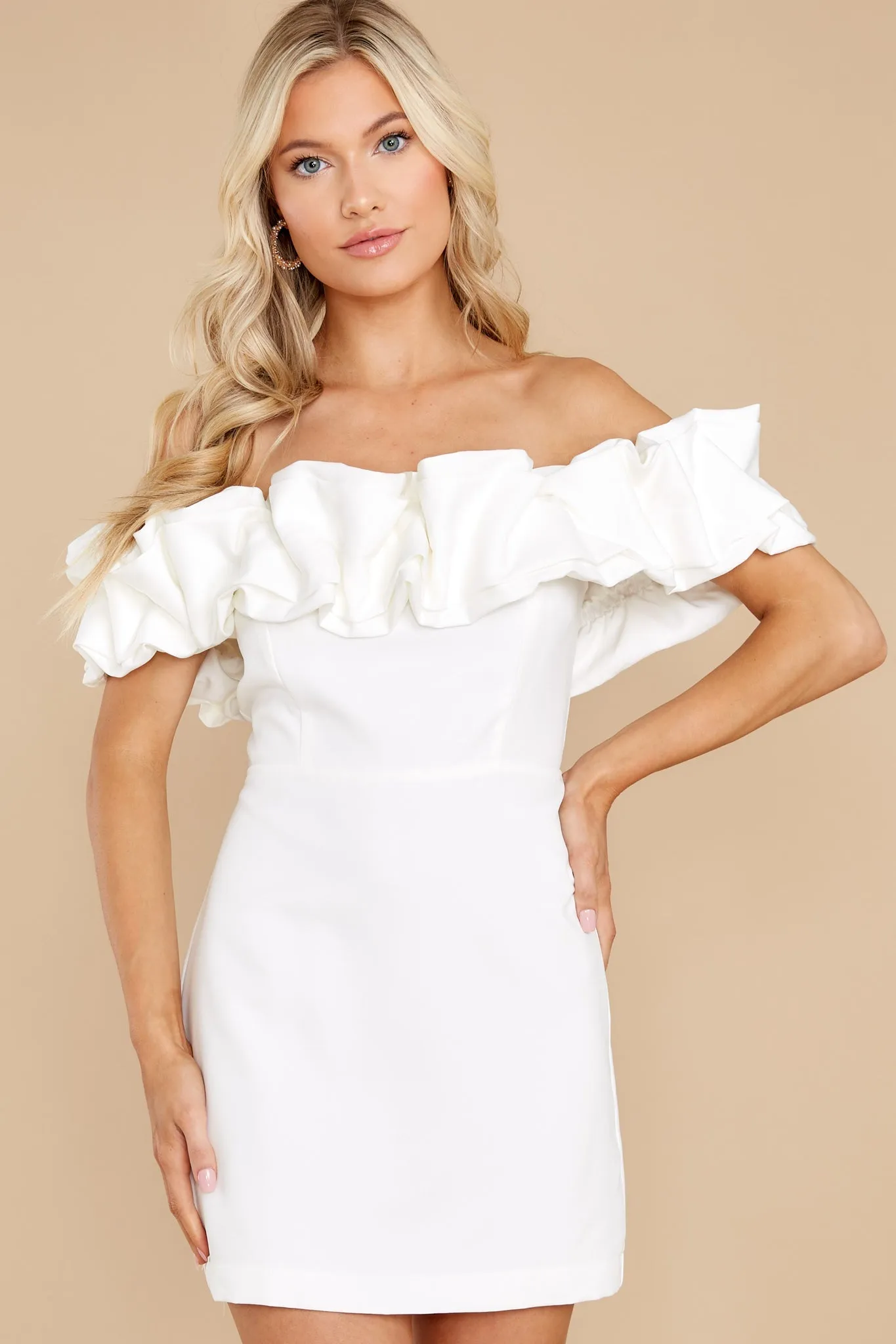 Elegant Sass White Dress