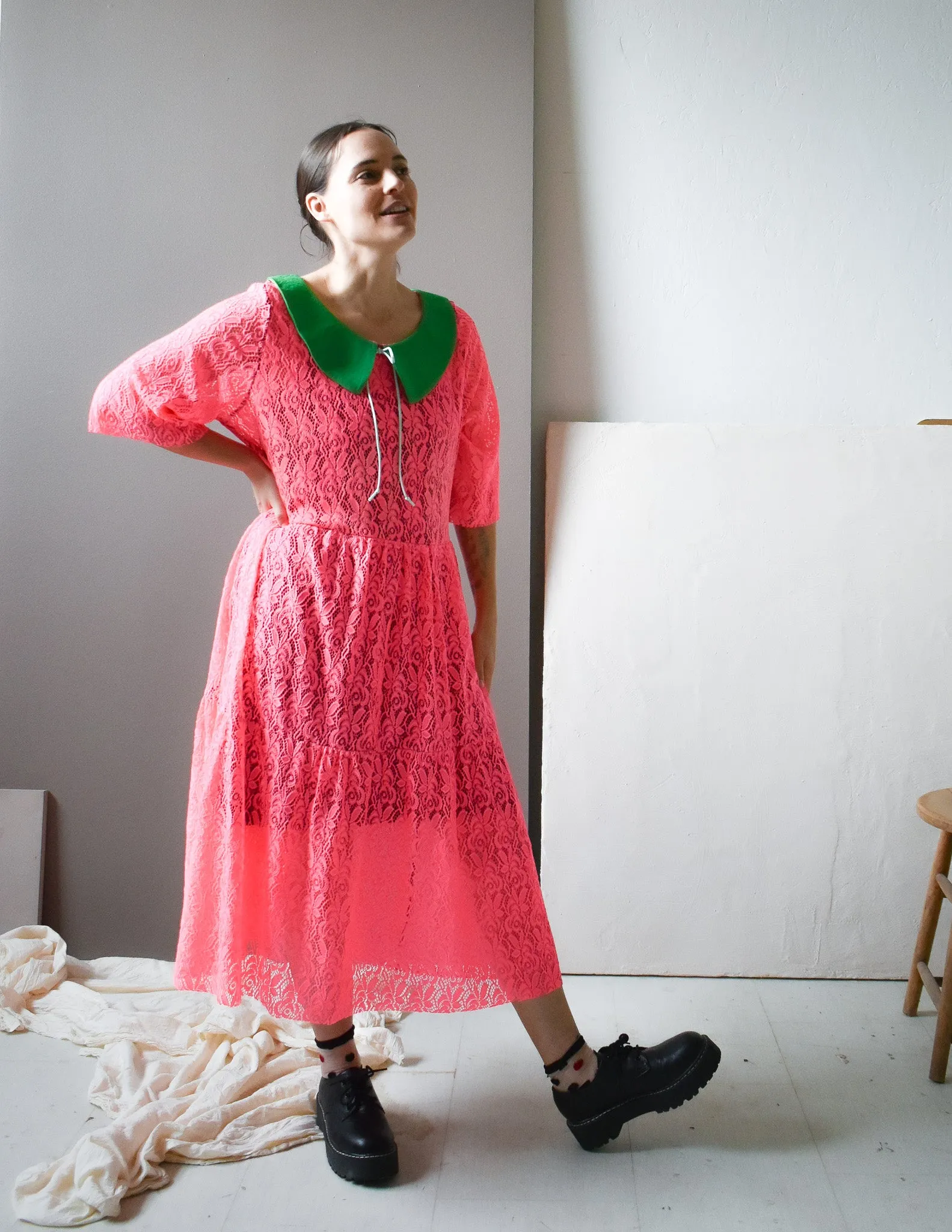 Elise Dress in Watermelon