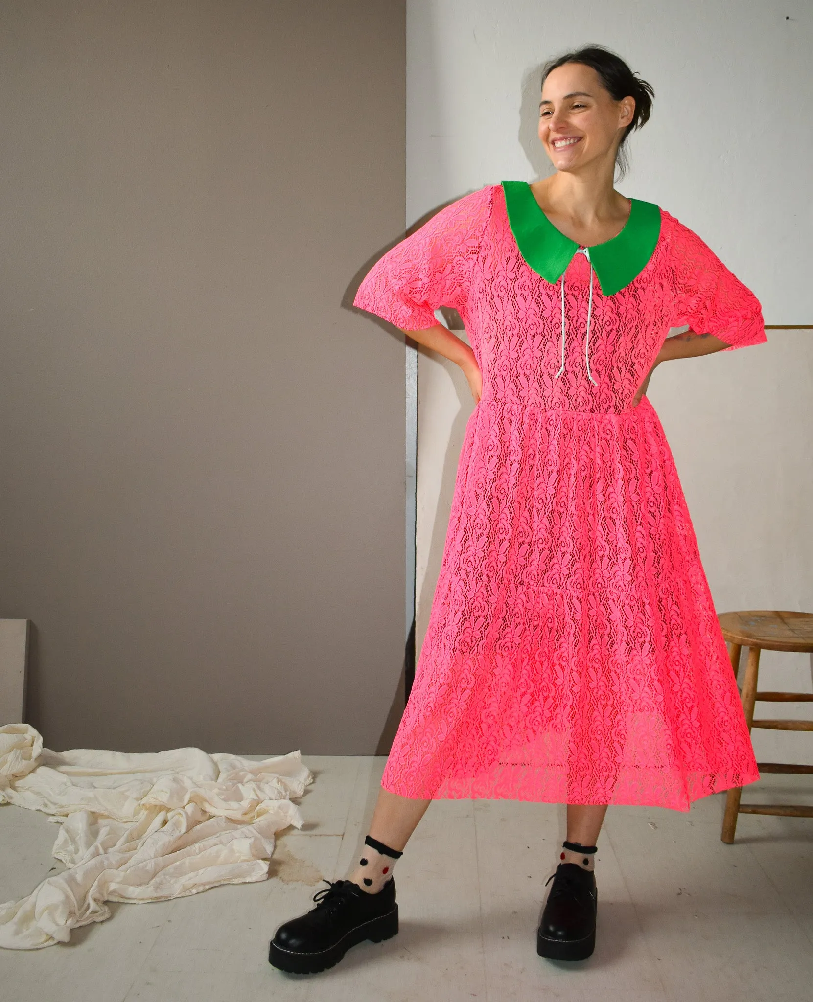 Elise Dress in Watermelon