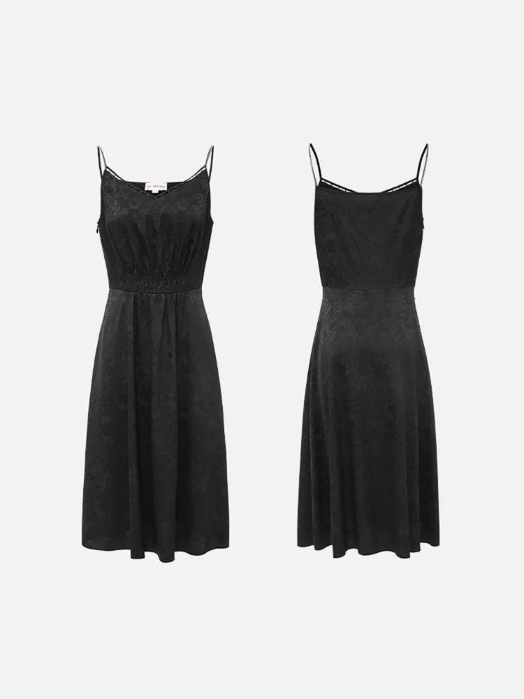 EP YAYING Silk Slip Dress