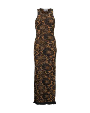 Ganni 3D Jacquard Long Dress