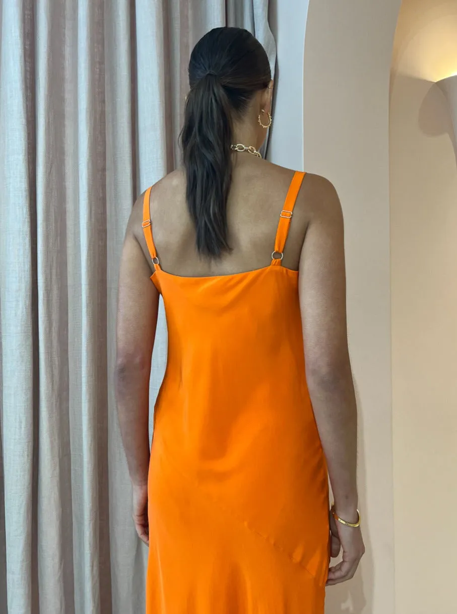 Ginger and Smart Beloved Slip Dress in Tangerine