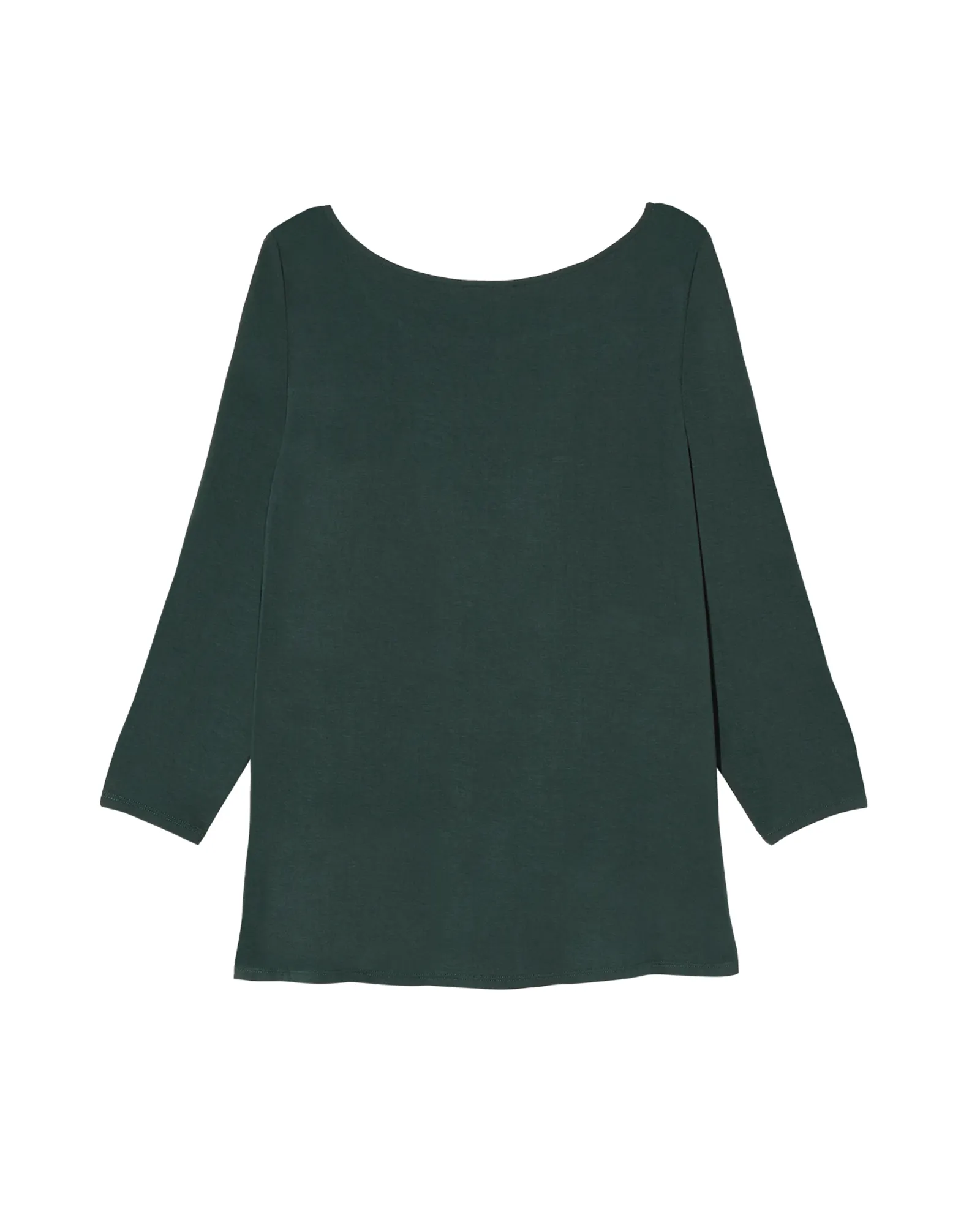 Ione 3/4 Sleeve Button Sleeve Tee | Forest Green