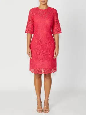 Madeline Coral Lace Dress