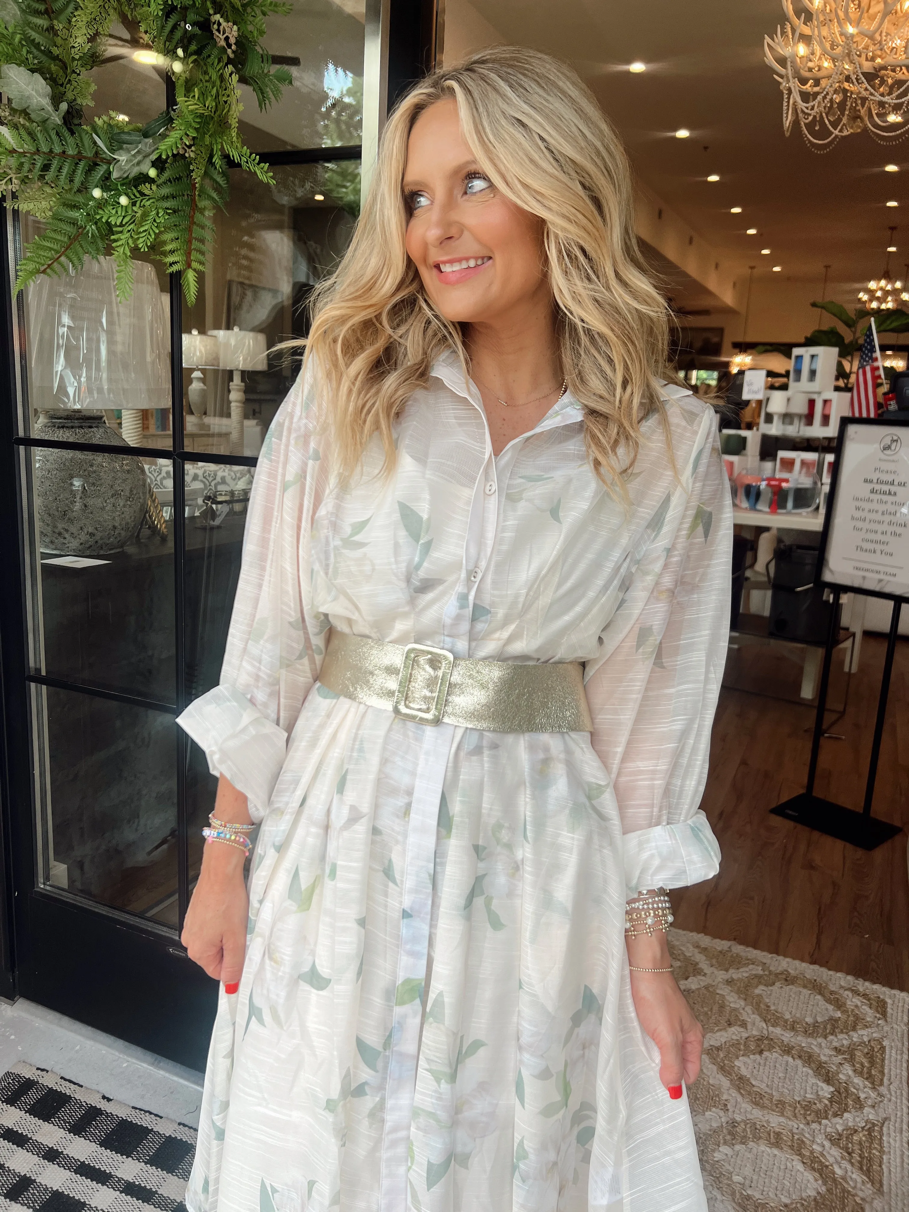 Melanie Floral Chiffon Maxi Dress