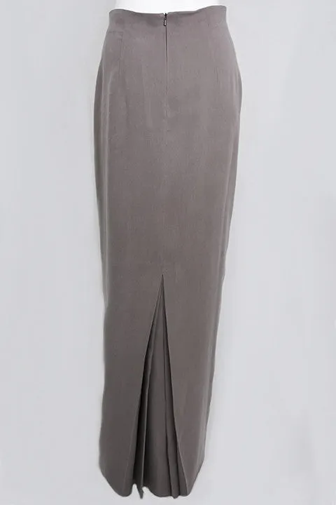 Mocha High Waist Maxi Slim Skirt