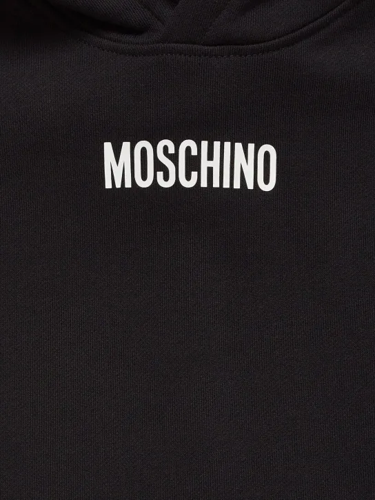 Moschino   Cotton hooded dress 