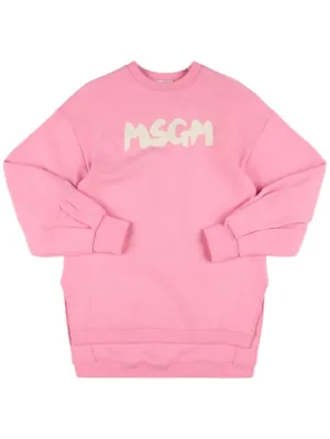 MSGM   Cotton sweatshirt dress 