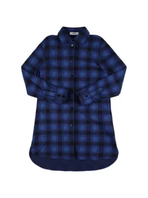 MSGM   Plaid cotton shirt dress 