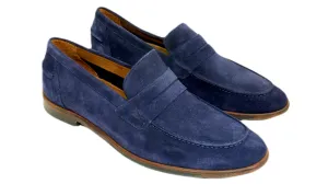 NAPLES SUEDE PENNY LOAFER - BLUE