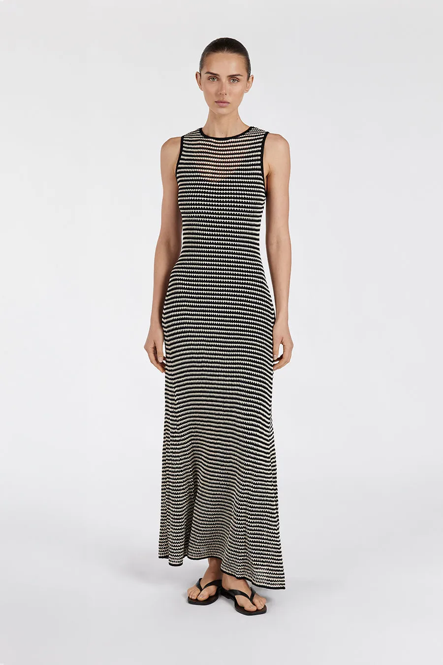 NATE BLACK SLEEVELESS MAXI DRESS