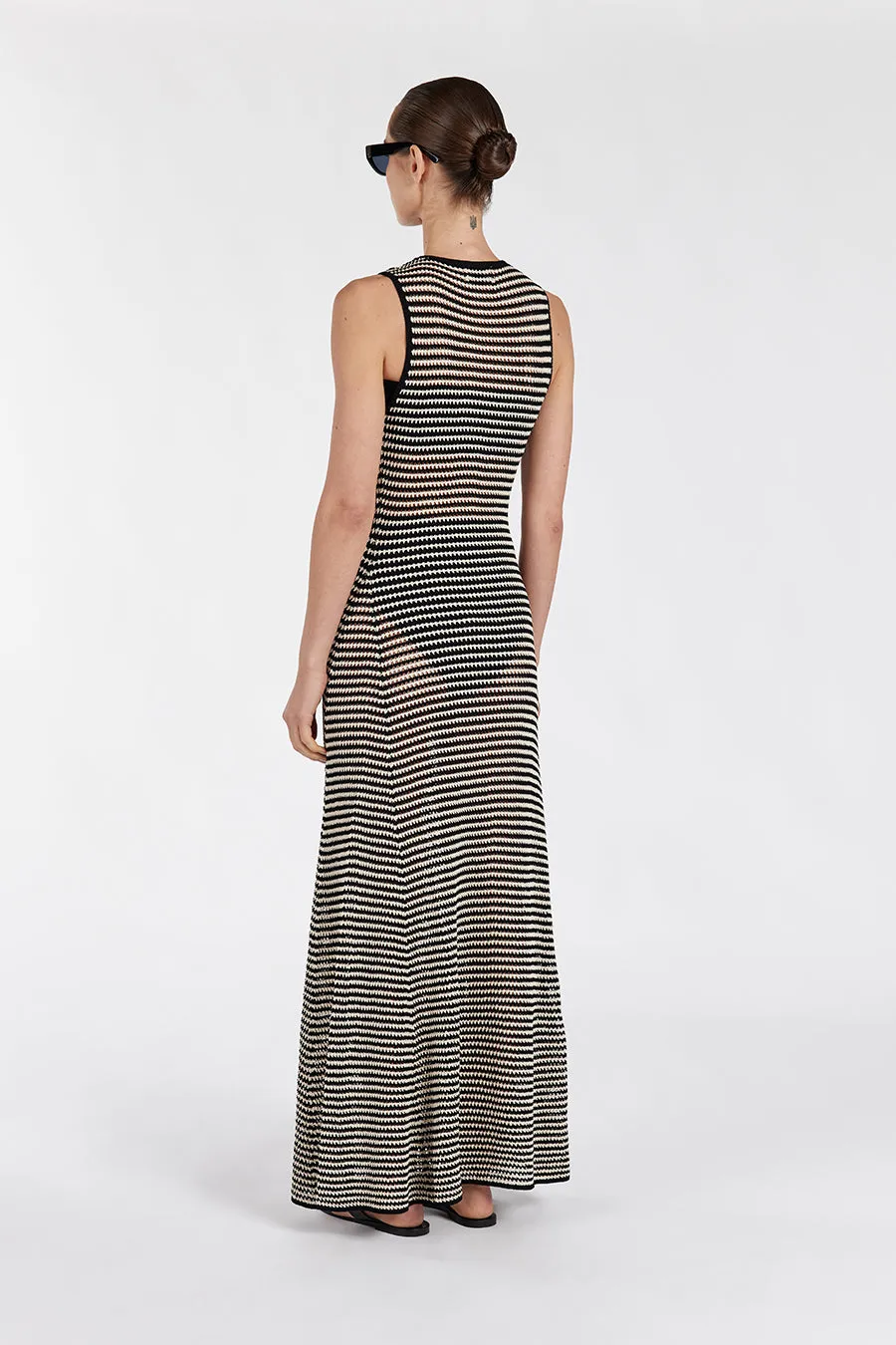 NATE BLACK SLEEVELESS MAXI DRESS