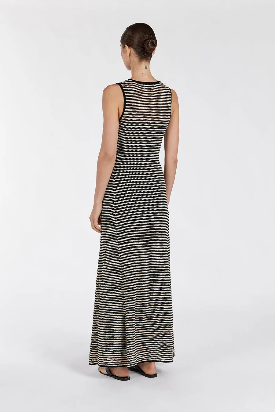 NATE BLACK SLEEVELESS MAXI DRESS