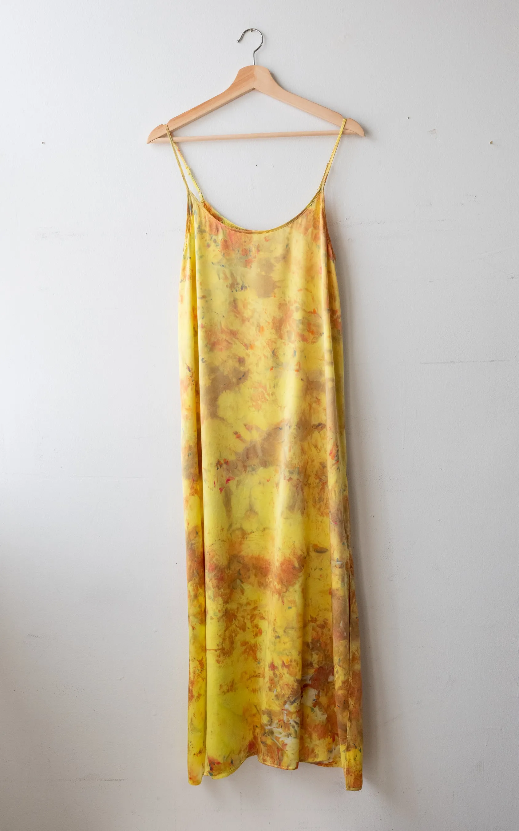 Neon Desert Silk Slip Dress