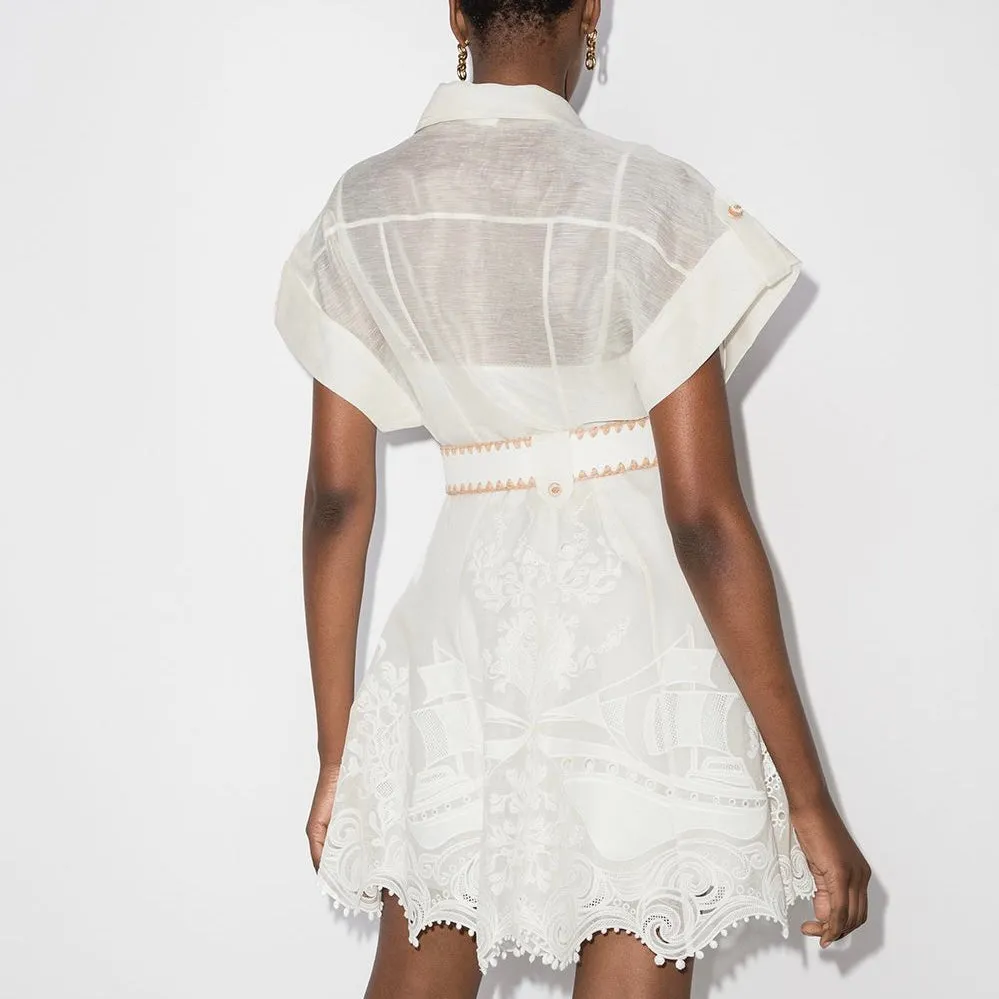 New Zimmermann 2022 White Postcard Dress