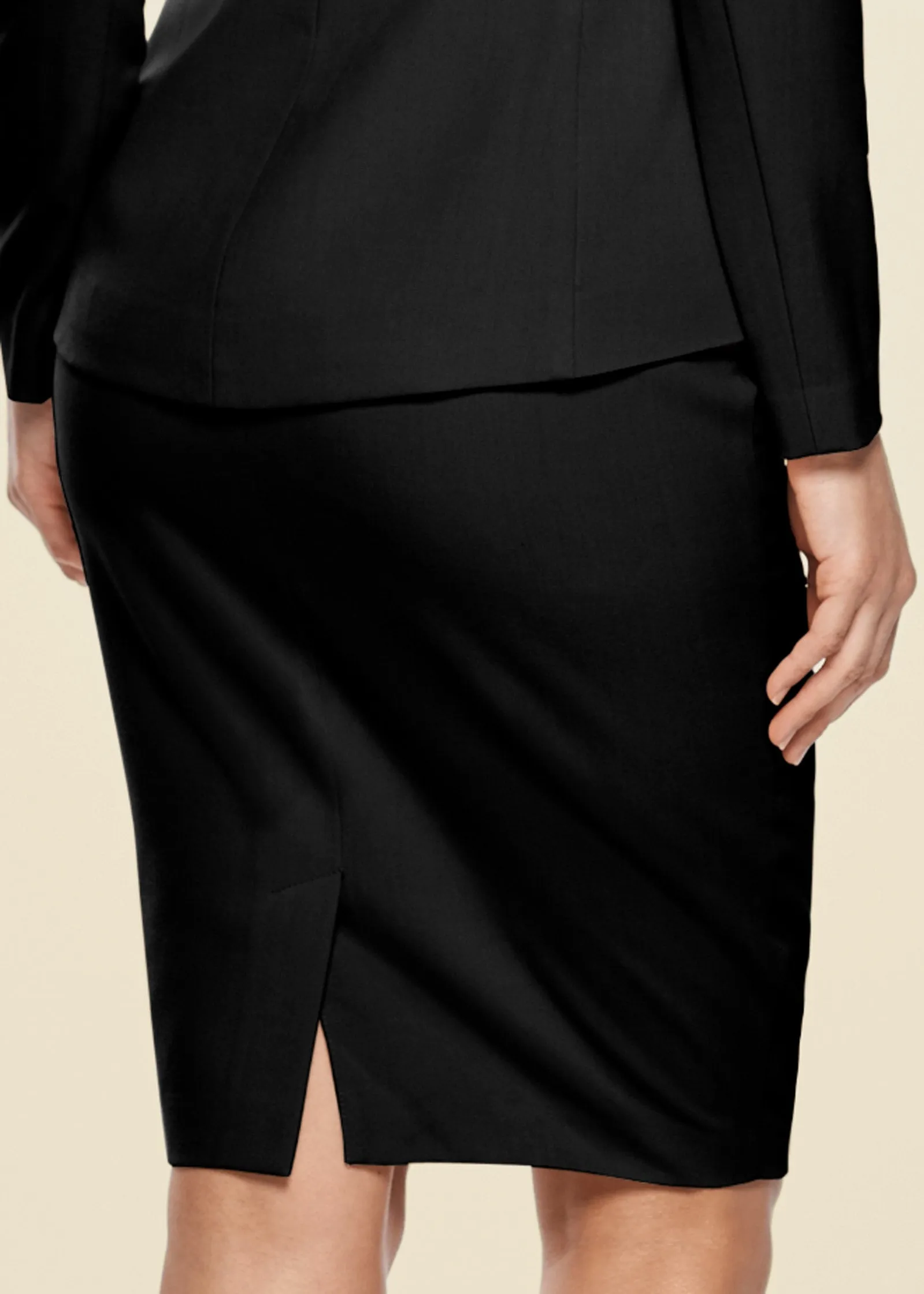 Pencil Skirt Suit Set - Black