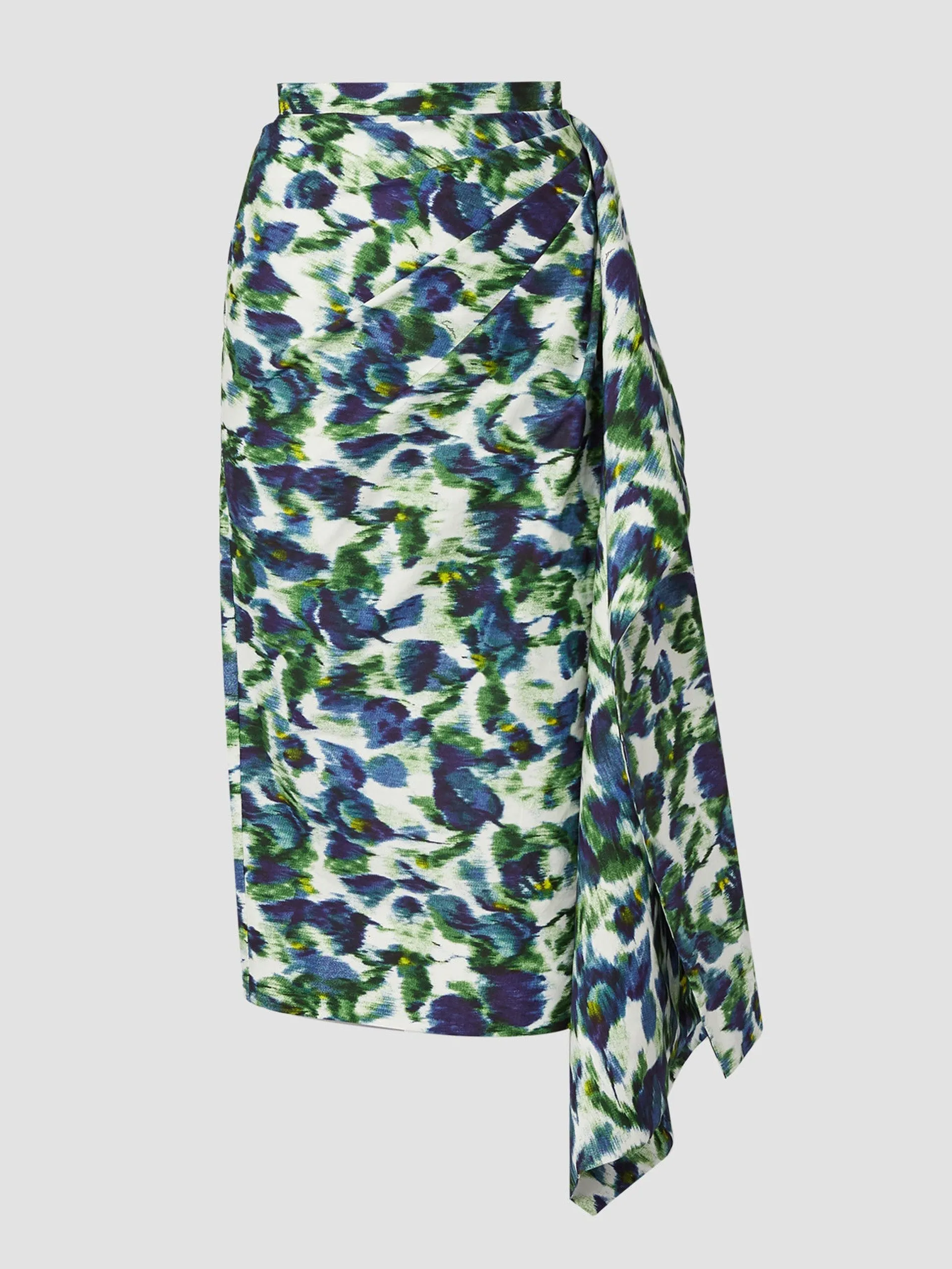 Pencil skirt with drape detail