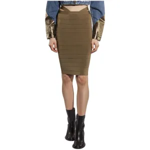 PINKO Army Viscose Skirt