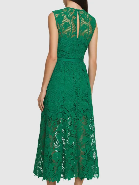 Self-portrait   Lace sleeveless midi dress 