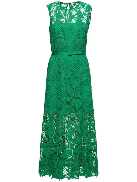 Self-portrait   Lace sleeveless midi dress 