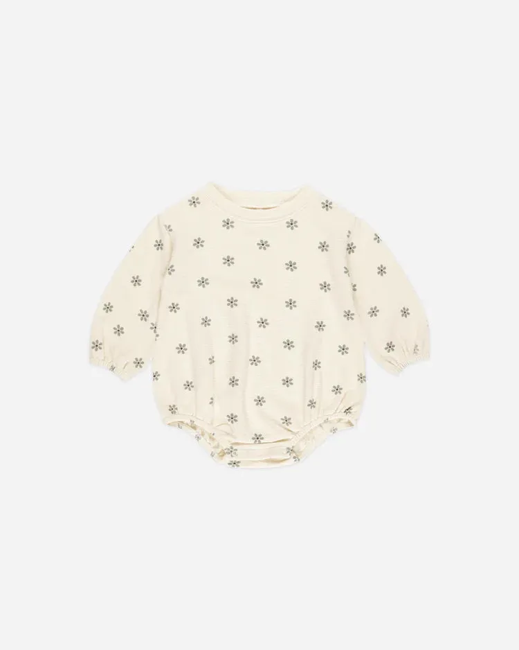 Spongey Knit Romper - Daisy