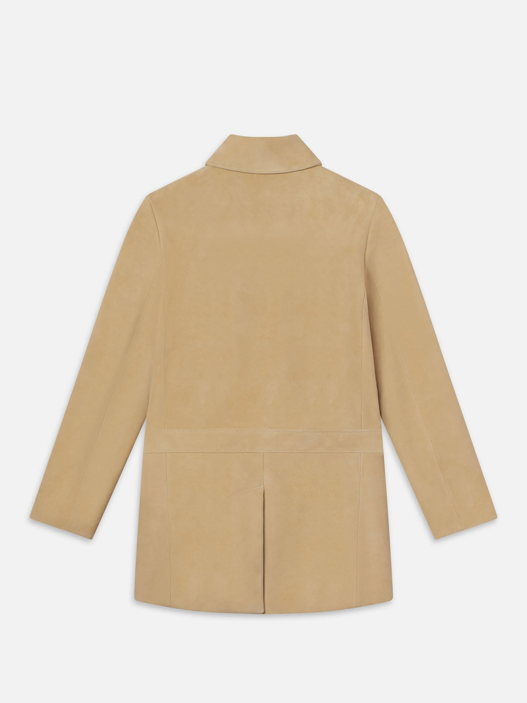 Suede Safari Jacket -- Sand