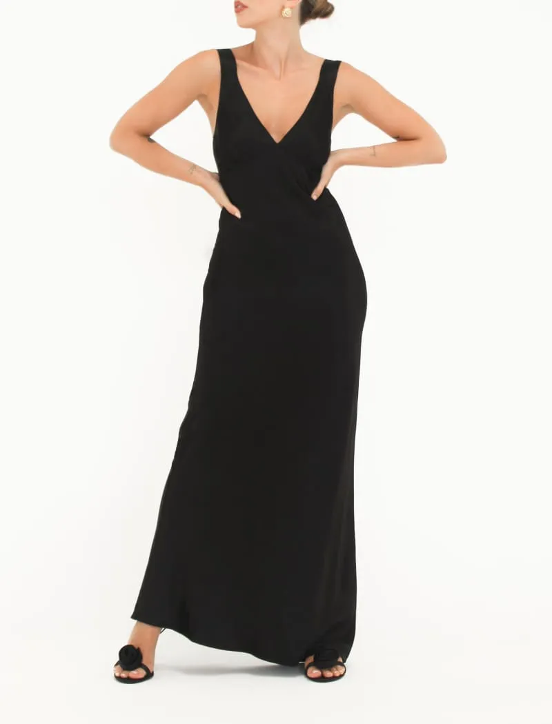 Sunset Strip Maxi Dress | Black