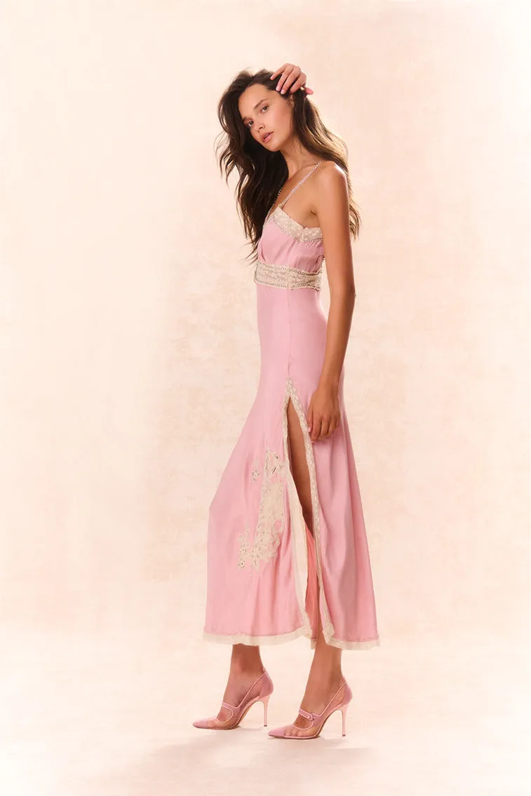 Valea Embellished Satin Maxi Dress