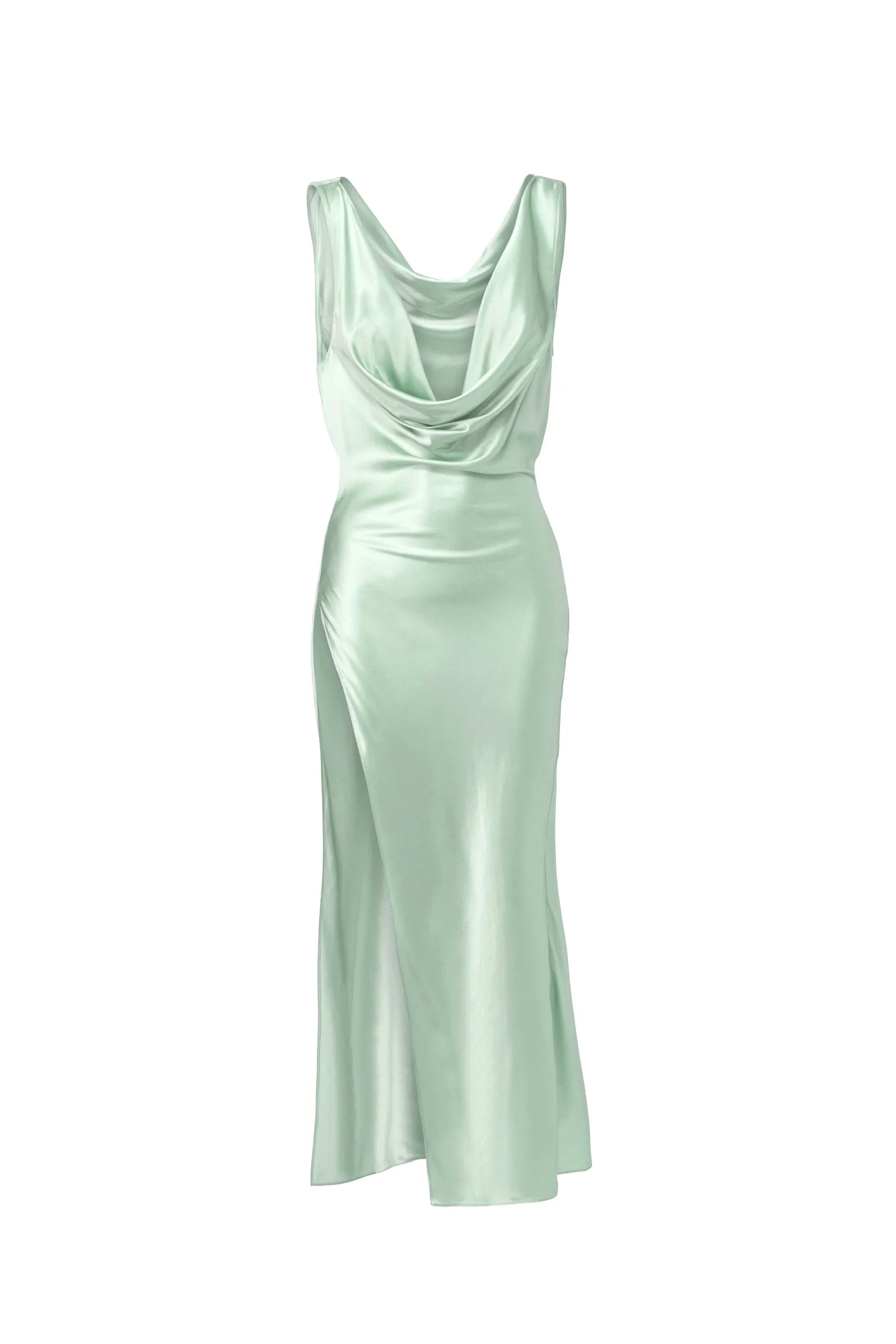 Venus Silk Dress - Mint Green