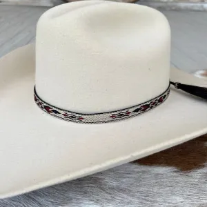 Western Horsehair Tapestry Hat Band - Caballo