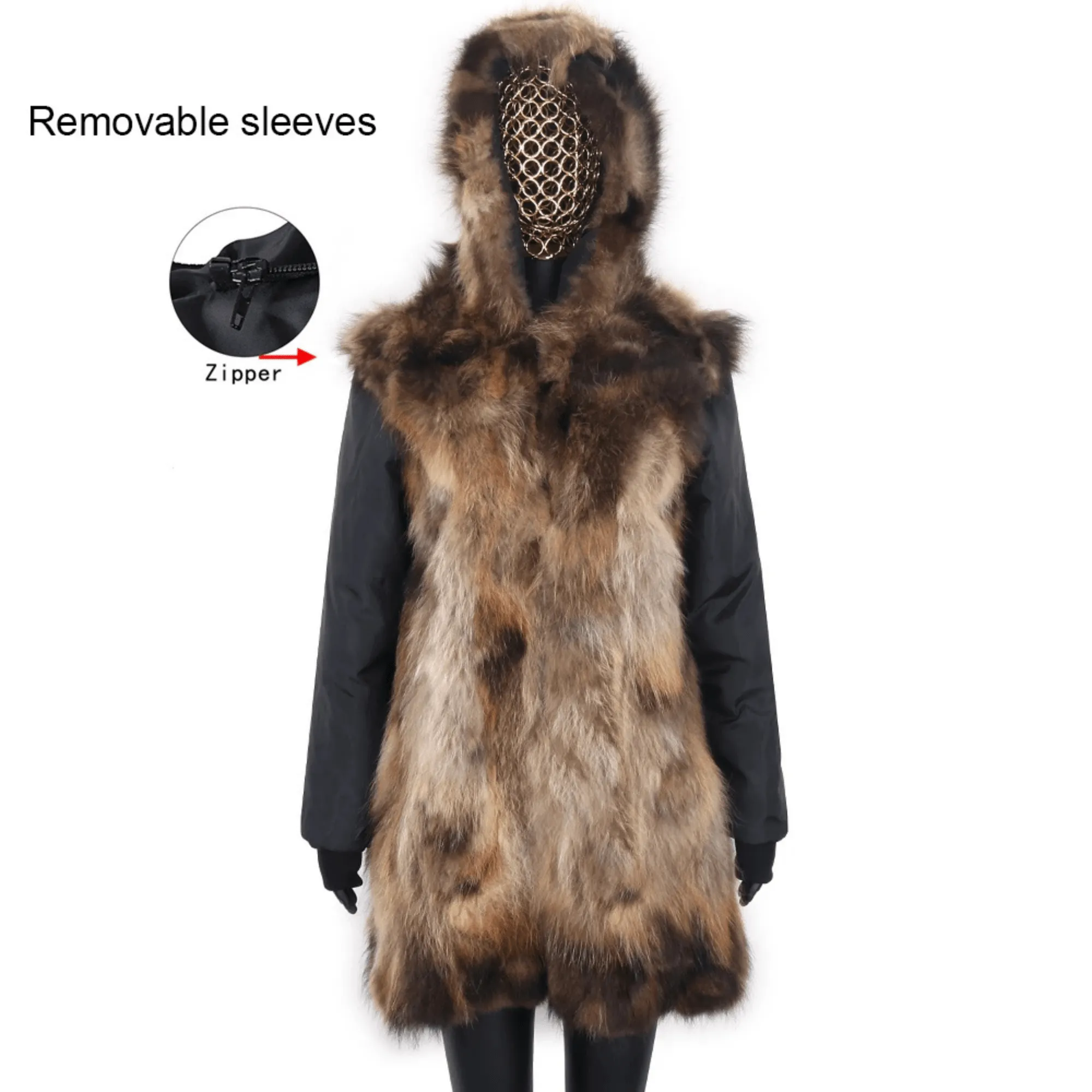 Women's Luxury Real Fur Waterproof Parka "Full Fur Alpha Style"