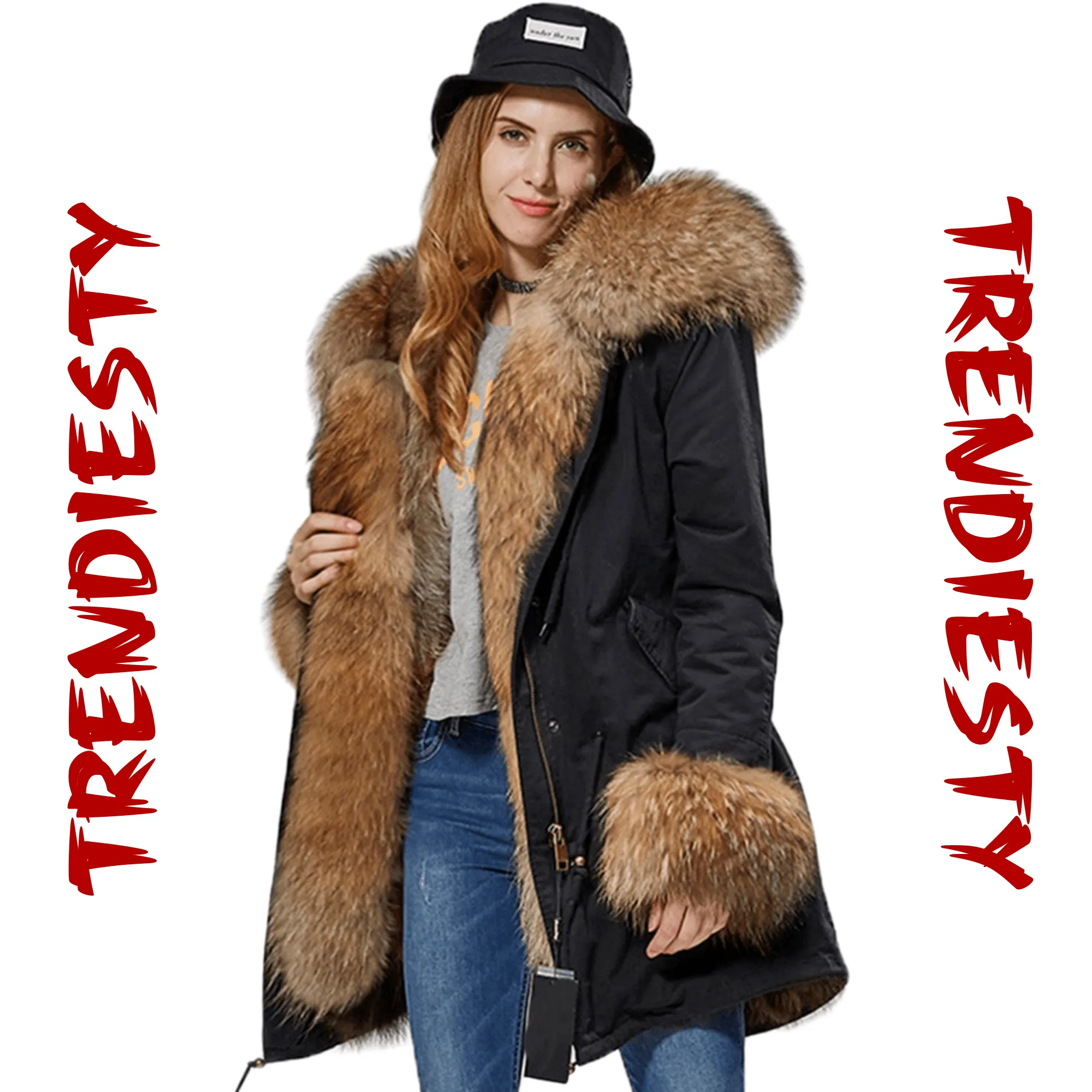 Women's Luxury Real Fur Waterproof Parka "Full Fur Alpha Style"